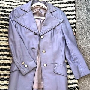 Vintage ‘70’s lilac leather coat